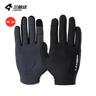Lampada double arrow cycling long finger gloves for men and women spring and summer cycling road mountain breathable full finger yunyi black-double arrow palm pad xl