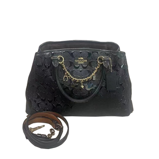 Hermes second-hand 99 new c celine black lychee leather smiley face bag hand-held shoulder cross-body women's bag c coach black hand-held one-shoulder cross-body women's bag 95 new black hand-held one-shoulder cross-body women's bag