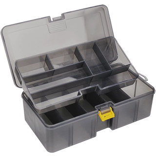 Gun color thickened double layer lure box pp material fake bait accessories tool box plastic box fishing gear accessories double layer lure box