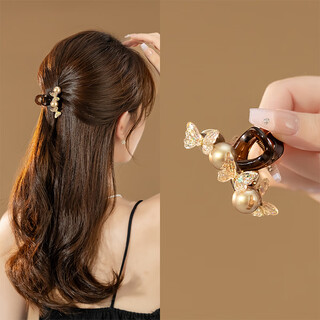 Chimera (chimera) half-tied shawl hair clip for small hair, versatile butterfly edge clip bangs small clip hair clip girl birthday gift