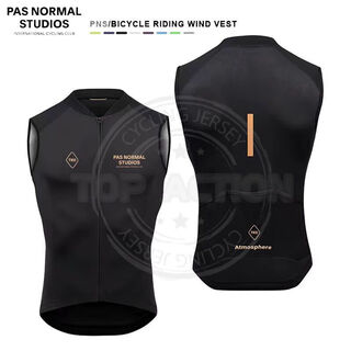 Mi lan cycling vest autumn and winter team version men's windproof vest cycling vest rainproof waterproof breathable pns cycling suit black vest l