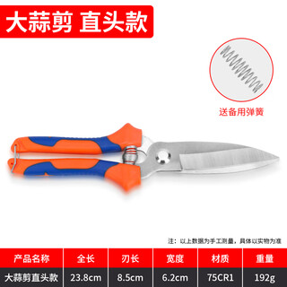 Dedong special garlic scissors for cutting garlic, garlic scissors, garlic scissors, cutting garlic roots, trimming garlic stems, onion segments, onion scissors, special knife for household use, straight-blade garlic scissors