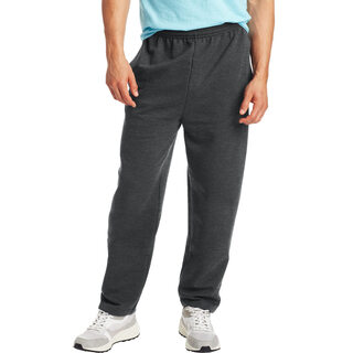 Hanes comfortsoft ecosmart men's fleece sweatpants gray large