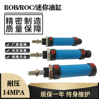 Hydraulic mini cylinder rob20/25/32/40/50/63x25x30x50x75x100roa hydraulic cylinder rob50x200