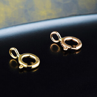 Baozha pearl necklace buckle connecting buckle head 18k gold pendant accessories women's rose gold gold diy material anti-opening buckle high-end 18k rose gold necklace buckle two