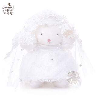 Bay rabbit cum bunnies lamb doll doll plush toy birthday valentine's day girls buah practice 824234 wedding dress set contains bunnies