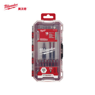 Milwaukee milwaukee milwaukee electric shock wave bit 18-piece set 48-32-4403