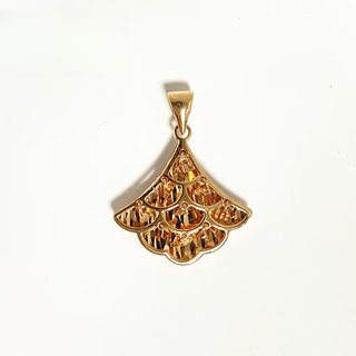 Mi yan gold pendant women's smart skirt pendant fan-shaped flash imitation gold material color gold rose gold pendant gold smart gold smart skirt pendant (about 1.3-1.4g)