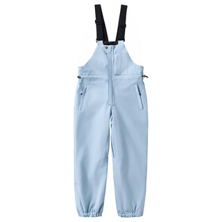 Zailu children's ski pants for boys and girls, snowboard and double board ski overalls, winter snowy warm and thickened snowproof pants, blue 120cm 110110-120cm