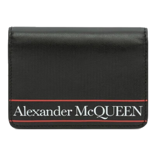 90% new alexander mcqueen gift men's black card holder 602146 1sj0b 1092
