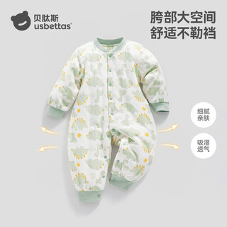 贝肽斯婴儿衣服夹棉连体衣秋冬加厚保暖新生幼儿宝宝冬季外出棉服