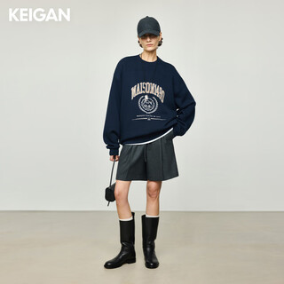 Keigan bay/soft wool fashionable relaxed elastic waist drawstring pleated shorts curved pants women smoked gray (shorts) m 36 (delivery within 20 days of booking)