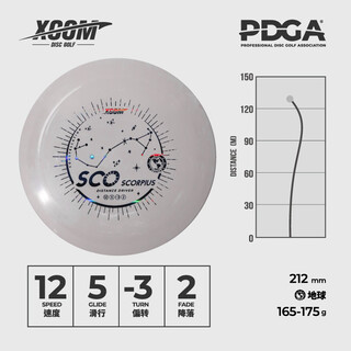 X-com scorpio 13|5|-1|3 golf disc distance driver for professional competitions xcom scorpio-earth-165-175g