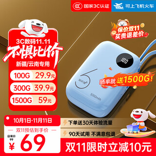 烁盟【新疆云南可用】移动随身wifi三网通免插卡便携式5ghz无线流量2025款全国通用车载电脑游戏专用 【新疆/云南专用】5000毫安|充电上网二合一 新疆云南本地运营商合作款，不限速不虚标