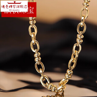 Di is italian craftsmanship 18k gold large gold chain ares necklace retro fashion european and american style bracelet for men and women bracelet 18k gold 18cm7.80g