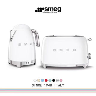 Smeg classic set white household electric kettle automatic power off insulation kettle klf04 + retro toaster toaster toaster tsf01