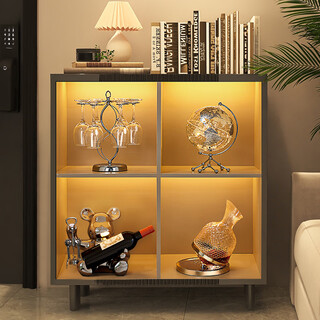 First sight of wine cabinet decorations, art, light luxury, high-end red wine rack, living room sideboard, tv cabinet, housewarming gift, light luxury cabinet 4-piece set, designer combination