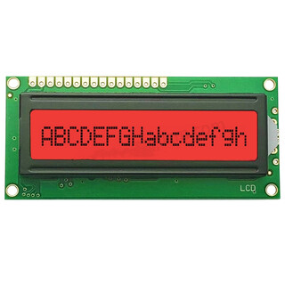 Ouhuayuan jxd1601a lcd screen 1601 character lcd module monochrome display module fstn red background black text 3.3v