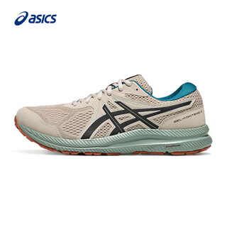 Asics men's cushioning and wear-resistant running shoes gel-contend 7 gray/black 42