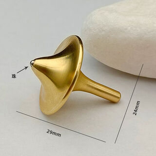 盗梦空间陀螺 黄铜指尖陀螺edc解压玩具陀螺减压神器无阻力工艺品 黄铜-盗梦空间陀螺 *2个装