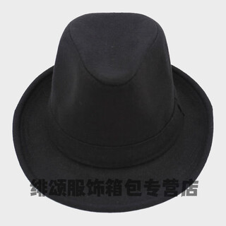 Qian lianyu painter's doctor's hat men's spring and autumn woolen hat hat middle-aged and elderly men's jazz hat winter old man hat fine woolen black slightly smaller size 57 cm