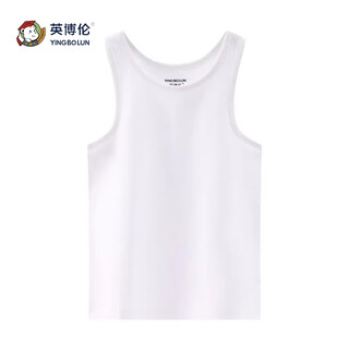 Inbolen children's vest inner wear girls' suspenders pure cotton for small and medium-sized children girls baby spring and summer breathable tops children's clothing 88552 white 160 reference height 148-165cm