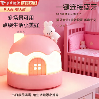 爸爸卫士 DADDY GUARD星空投影灯卧室满天星梦幻小夜灯儿童发光玩具6-10岁女孩生日礼物 粉红兔儿乖乖星空投影灯 星空投影灯小夜灯