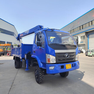 Luxury cab truck-mounted crane four-wheel drive diesel transport truck hoisting and unloading tipping dump machinery