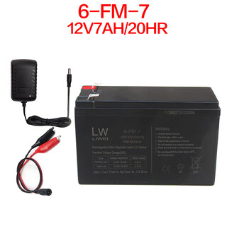 Children's electric car battery 3-fm-4.5 three-wheeled motorcycle toy car 12v6v4.5 battery package liwei 12v7ah+12v charger + clip
