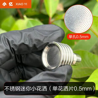 Xiaoyi xiaoyi 1/4 quick-plug stainless steel sus304 small shower high-pressure water gun connector soft water nozzle stainless steel mini small shower (0.5 aperture)
