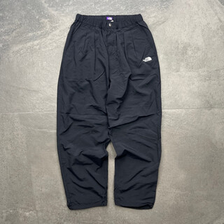 The north face (the north face) spot the north face north purple label nylontussah field 24aw nylon paratrooper trousers black black n24fc004 34