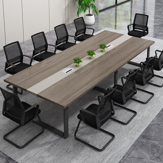 Chuangli conference table long table conference room small reception table and chair combination 3.5*1.4 meters single table