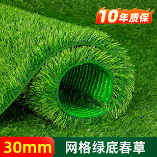 Elegant simulated lawn carpet sun room glass roof special artificial green outdoor artificial decorative floor mat fake turf 10 years warranty 3cm grid green bottom spring grass/18 stitches 1m wide (need a few meters to take a few pieces)
