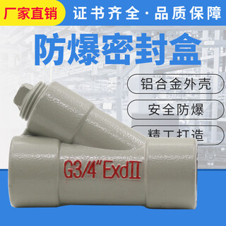 Explosion-proof isolation seal box bcg aluminum alloy y-type g3/4 explosion-proof seal joint 4/6 minutes 1 inch explosion-proof seal box 1 inch dn25 g1