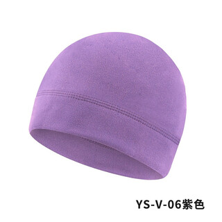 Lan manya's winter nighttime sleeping hat is worn by girls and the elderly, sweet and thick, warm, prevents tangled hair and has no pressure, gray purple, one size fits all
