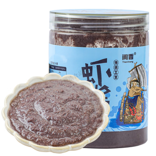 红允东北渤海湾大连纯虾酱正宗特一级产山东烟台臭虾酱手工即食咸虾酱 家庭罐500g(1罐)
