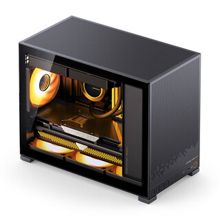 Jonsbo d32 matx desktop small chassis (side see-through/support back-plugged matx motherboard/atx power supply/240 cold row) d32mesh version (new model) d32 std standard version black matx