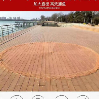 Mondoba purely handmade strong horse cast net automatic easy to throw hand cast fishing net hand cast net fishing net old cast net rotary net purely handmade - tire wire lead pendant 3 fingers - 5 meters high 10 jin jin is equal to 0.5 kilograms