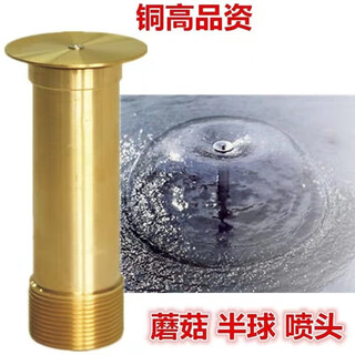 Zanlutong copper mushroom umbrella nozzle fish pond park household 4 minutes 6 minutes small landscape pool waterscape fountain hemispherical customized private photography not delivered