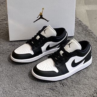 Nike (nike) air jordan 1 nike men's shoes spring new women's shoes aj1 low-top sneakers casual basketball shoes dc0774-101 black and white panda 42