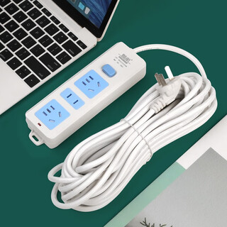 Canhang pure copper socket board plug-in strip with wire strip plug-in long-meter drag strip wiring board household multi-hole plug-in board long-line plug-in board single row 3-position socket 12 holes main switch thickened 1.8 meters line