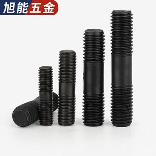 Bingneng 45 steel double-headed bolt double-headed screw double-headed screw screw tooth rod two threads equal to long tooth rod mm m22*18045 steel double head 1
