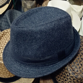 桢译礼帽男中老年人中年人小灰色毛呢英伦爵士帽老人绅士帽 深灰色 M(56-58cm)