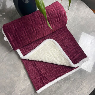 Jiazhi deer small throw blanket elderly super thick knee small blanket baby winter leg blanket thickened padded office worker padded leg blanket purple