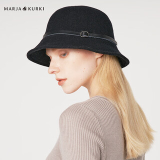 Maria gucci fashion felt hat elegant small top hat retro fisherman hat british bon hat fashion wool hat women's lakeside walk black