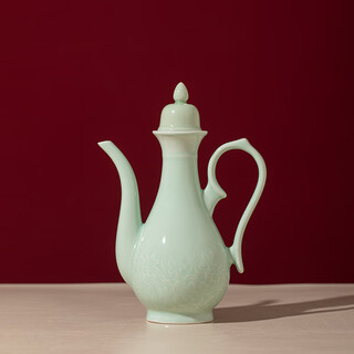 Zhongrun porcelain jingdezhen jin jin is equal to 0.5 kg peony pot set yellow wine white wine cup wine divider wine warmer pot antique household wine pot single pot