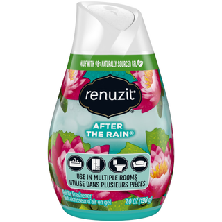 Renuzit american renuzit 98% natural solid air freshener deodorizes, deodorizes and removes formaldehyde, benzene aroma long-lasting, refreshing after rain 198g/bottle 1 bottle