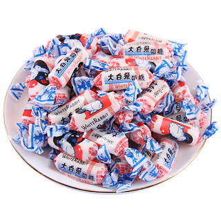 Guanshengyuan white rabbit milk candy original flavored candy 500g mixed flavor wedding candy candy children's snacks in bulk white rabbit original flavored candy 200g (about 36 pieces)