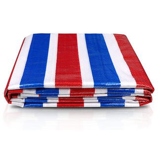 Yuanxing (yuanxing) colorful striped cloth outdoor rainproof cloth waterproof cloth thickened plastic cloth tarpaulin decoration sunshade tarpaulin 3x5 meters