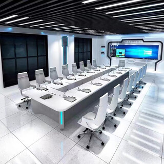 Yuanwu lacquered conference table, technological sense long table, simple and modern, large paperless strip table, conference room table and chair combination, size/color can be customized according to drawings